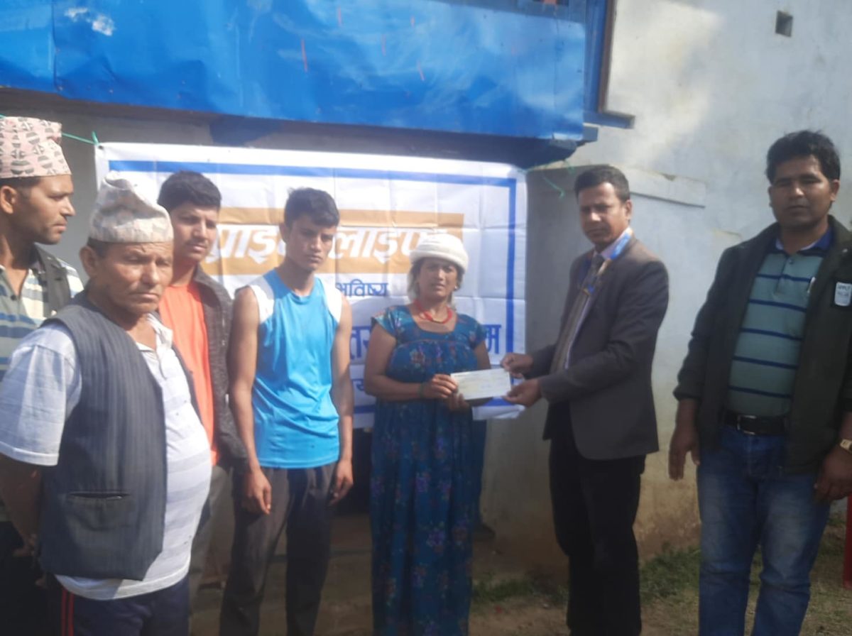 प्राइम लाइफद्धारा ३६ लाख मृत्यु दावी रकम भुक्तानी गरेको छ ।