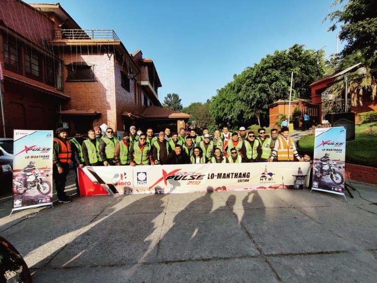 नेपाल जनरल मार्केटिङद्धारा काठमाडौं–लोमान्थाङ हिरो एक्सप्लस मोटरसाइकल यात्रा आयोजना