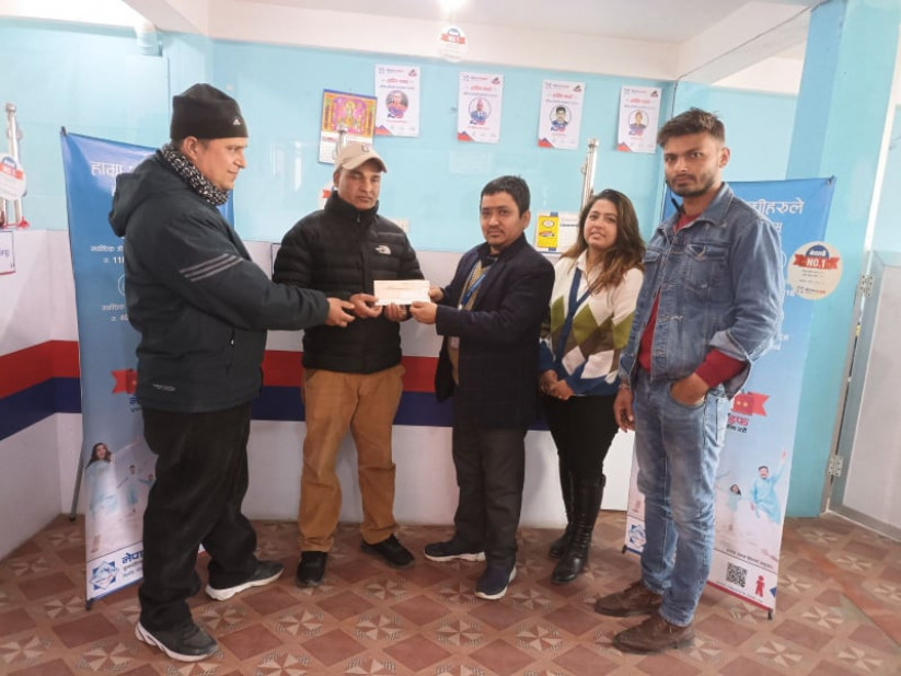 नेपाल लाइफद्धारा ३ लाख १४ हजार मृत्यु दाबी भुक्तानी