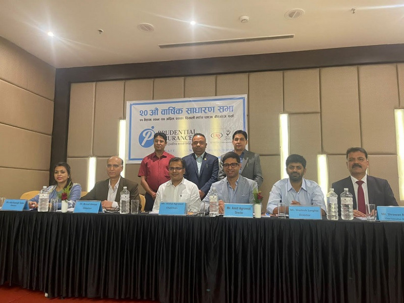 प्रुडेन्सियल इन्स्योरेन्सको ७.३६८ प्रतिशत लाभांश पारित, चुक्तापुँजी कति ?