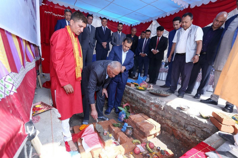 नेपाल इन्स्योरेन्सद्धारा नयाँ कर्पोरेट भवनको शिलान्यास