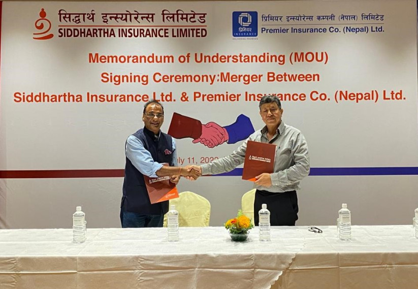 सिद्धार्थ र प्रिमियर इन्स्योरेन्स बीच मर्जरमा जाने सम्झौता, अब चुक्तापुँजी रु. २.५ अर्ब