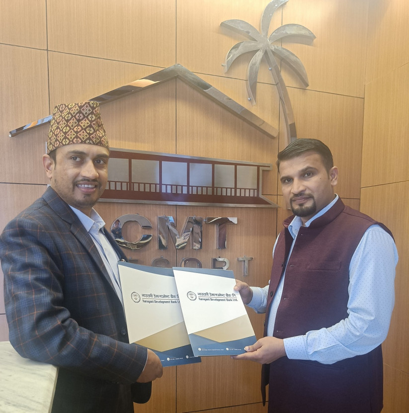 नारायणी डेभलपमेन्ट बैंकका ग्राहकहरुलाई चितवन मिडटाउन रिसोर्टमा १० प्रतिशत छुट