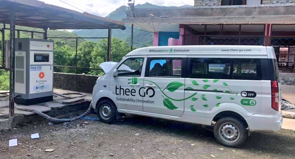 अब पेट्रोल पम्प हैन चार्जिङ्ग स्टेसन स्थापना हुन थाले, सिन्धुलीको मुलकोटमा दिगो चार्ज प्वाइण्ट