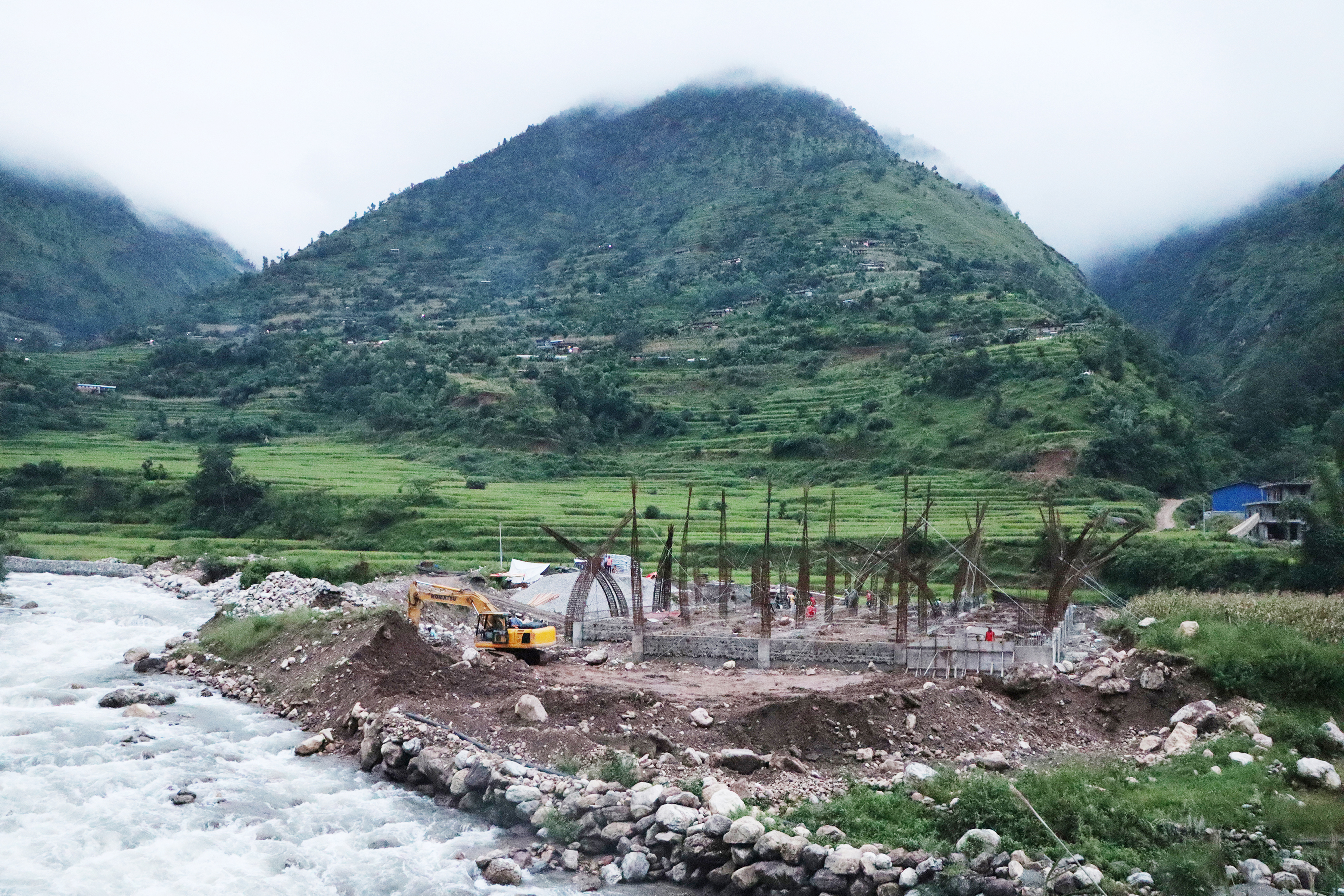 झिम्पामा निर्माणाधीन अस्पताल