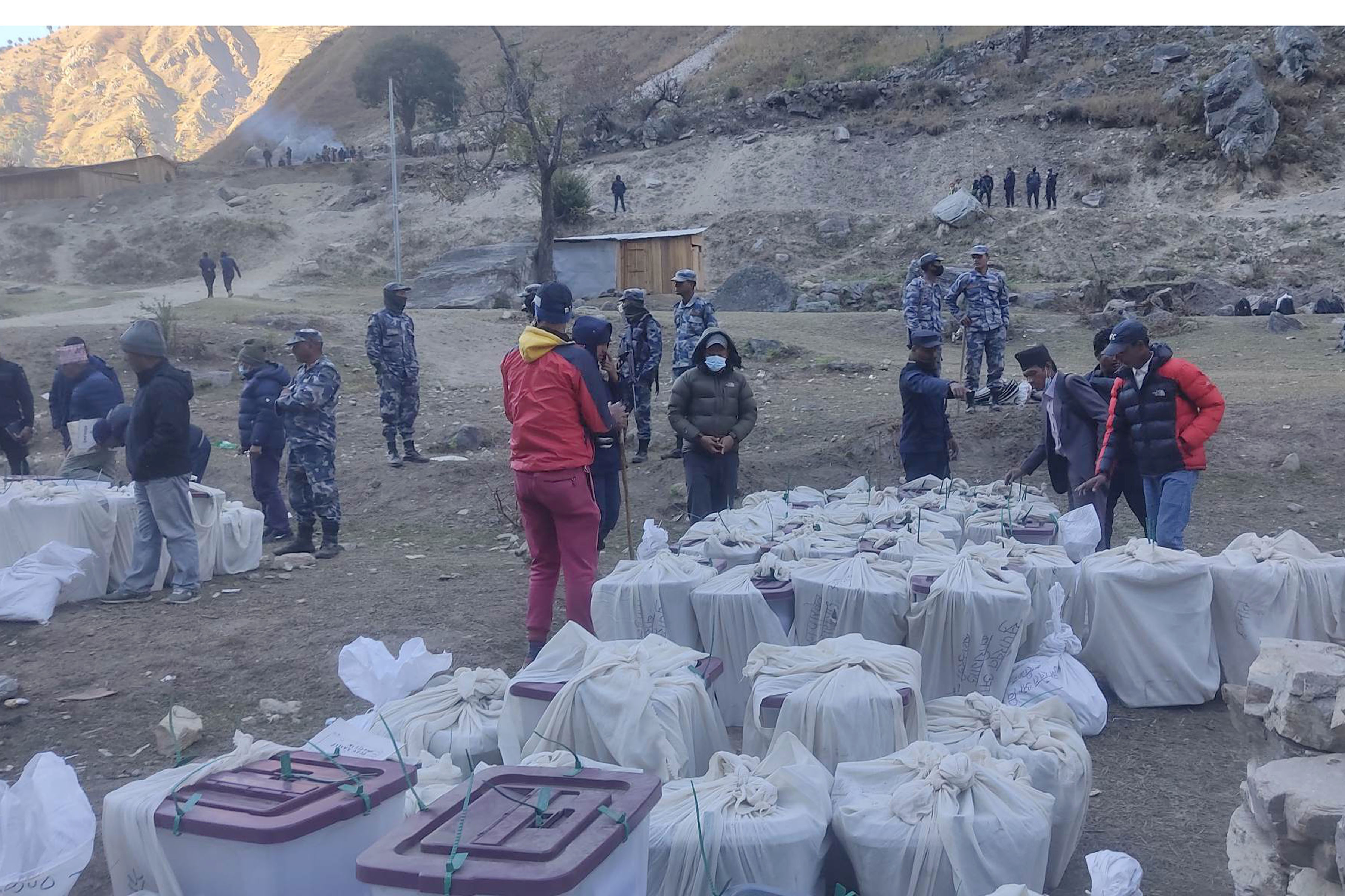 सर्केगाड गाउँपालिका रोकिएका मतपेटिका