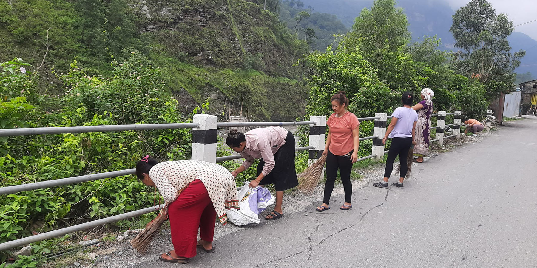 टोल सुधार समिति सडकमा सरसफाइ जुटे