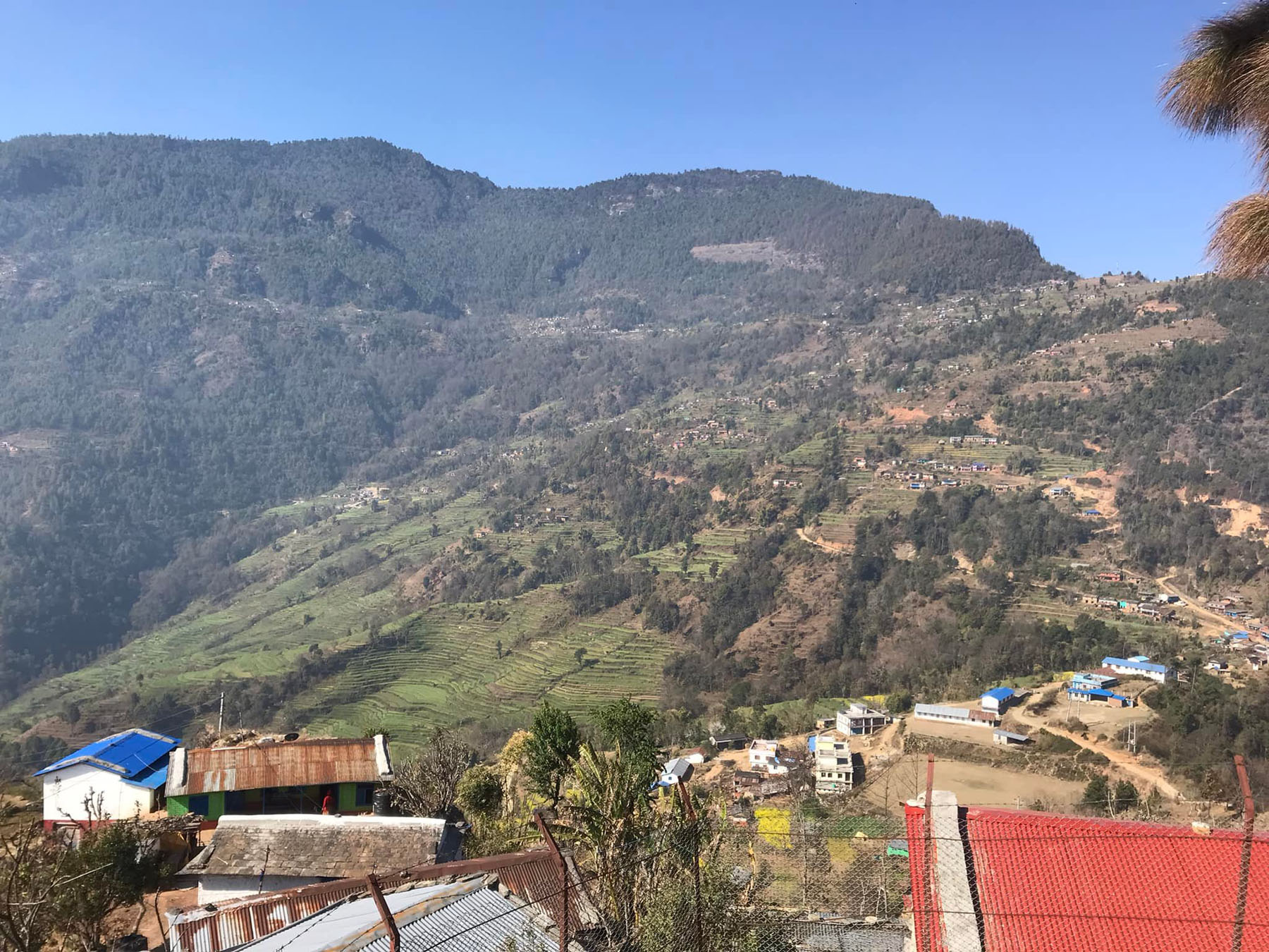 भकुण्डे र गौश्वारा गाउँको दृश्य