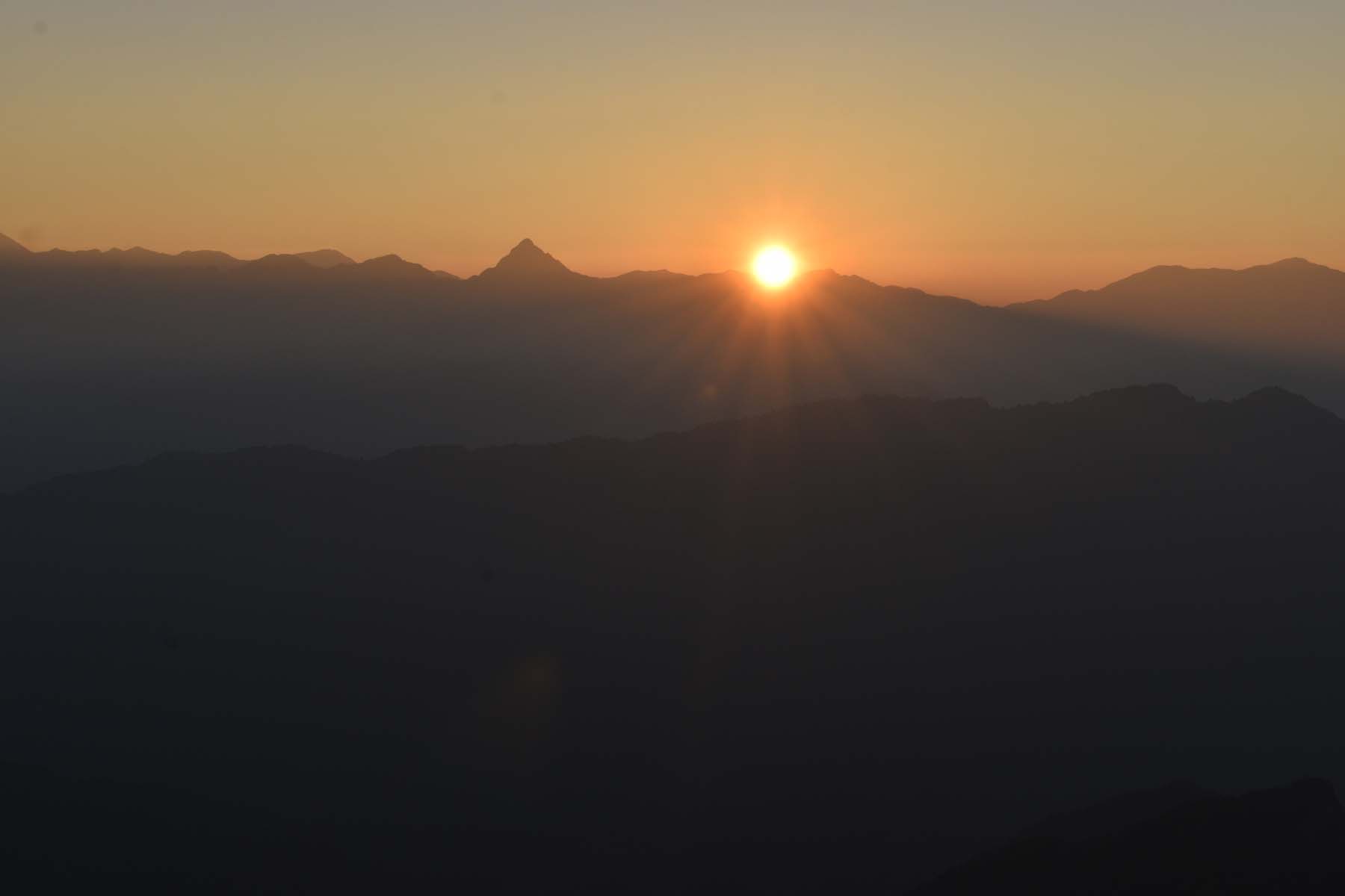 सूर्योदयको दृश्य