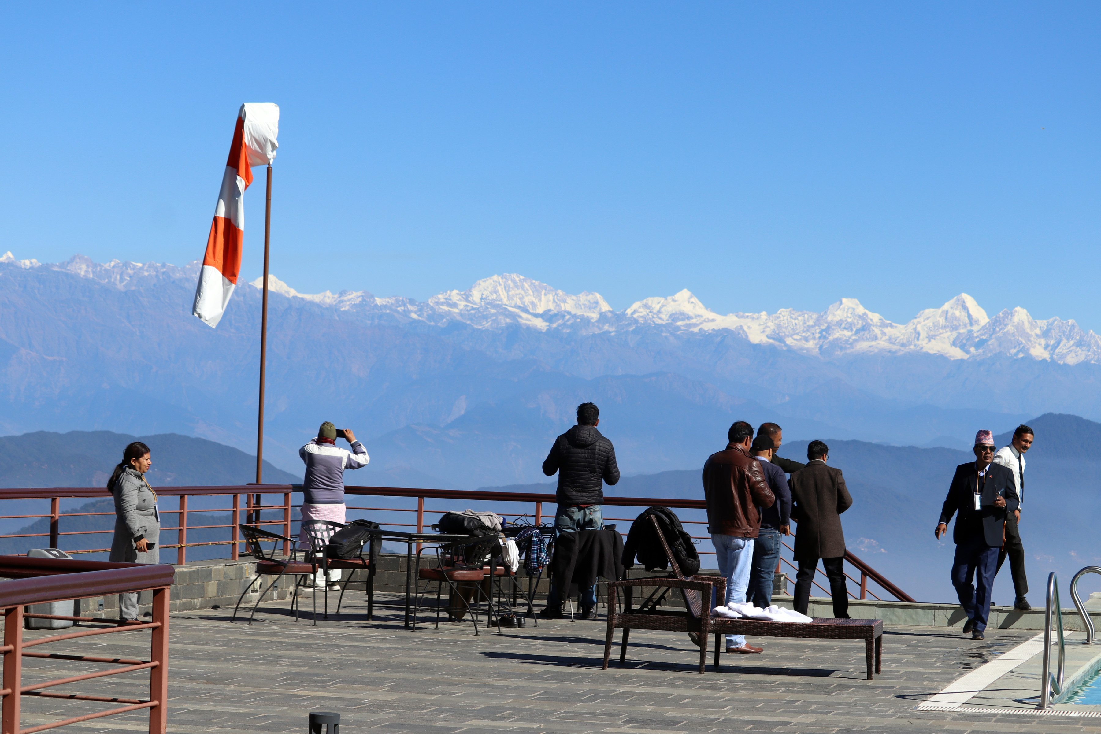 चन्द्रगिरिमा पर्यटक