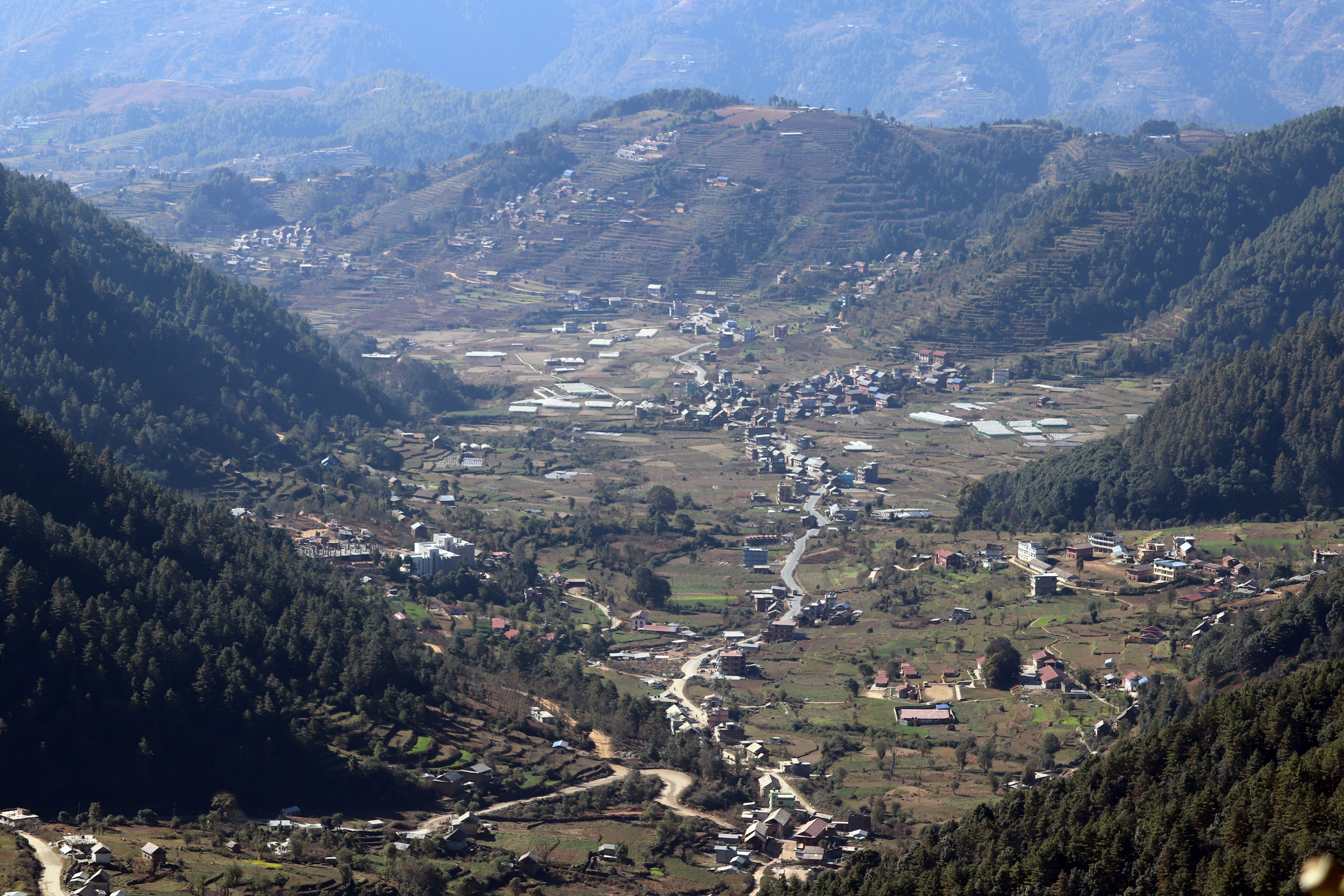 चन्द्रागिरिबाट देखिएको चित्लाङ