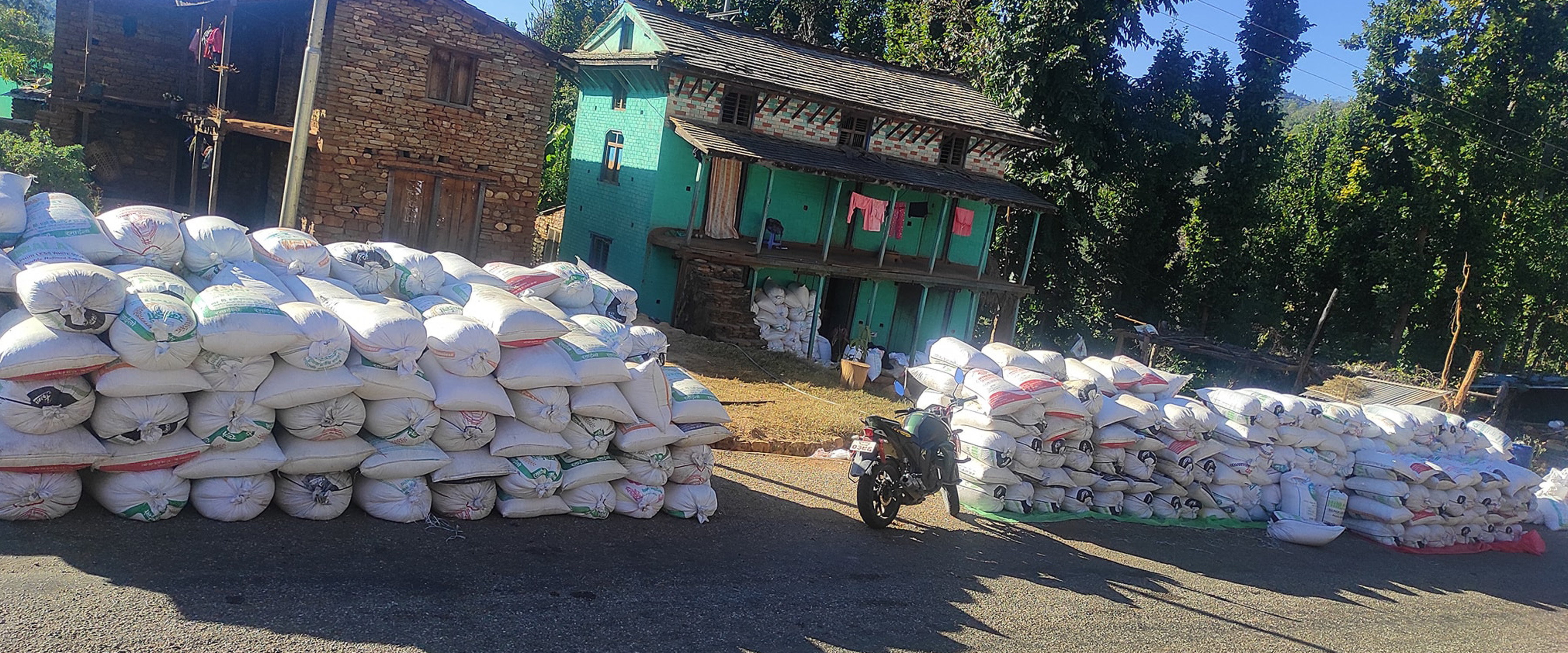 निर्यात गर्न सङ्कलित खाद्यान्न