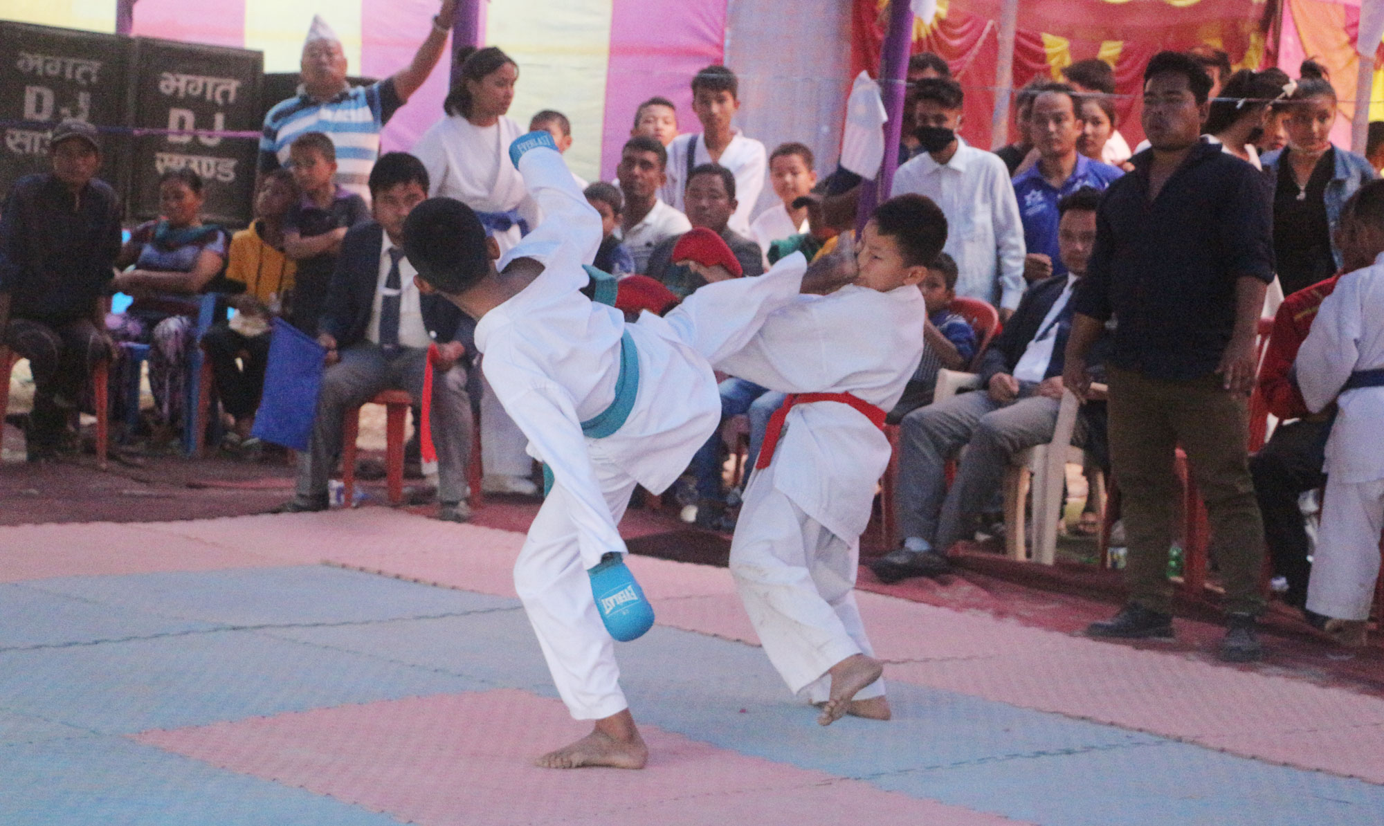 बेलबारीमा नोबेल अन्तर्राष्ट्रिय कराते प्रतियोगिता सुरु, छ देशका खेलाडी सहभागी