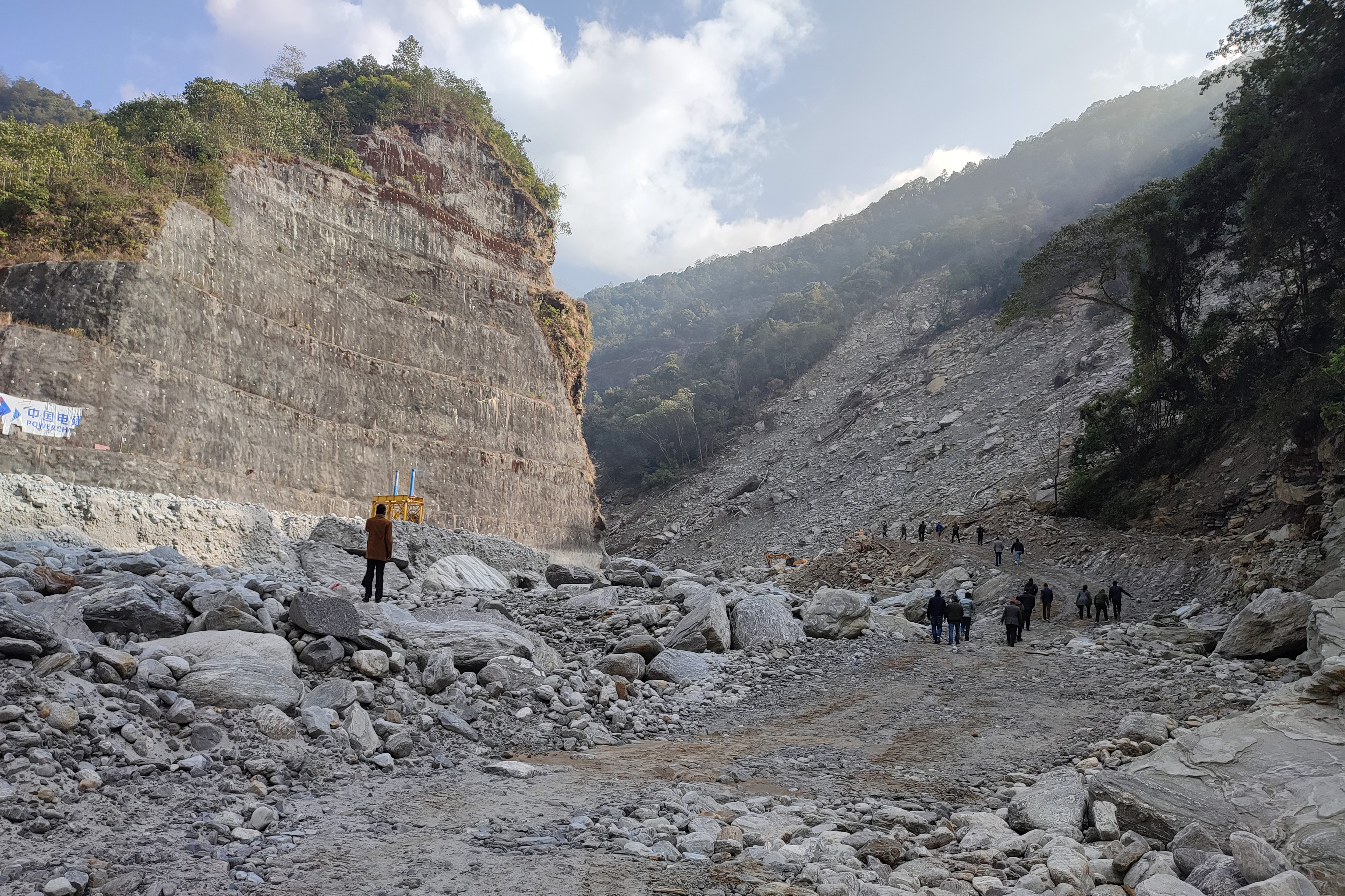 क्षतिग्रस्त मेलम्ची खानेपानी आयोजनाको काम धमाधम हुँदै