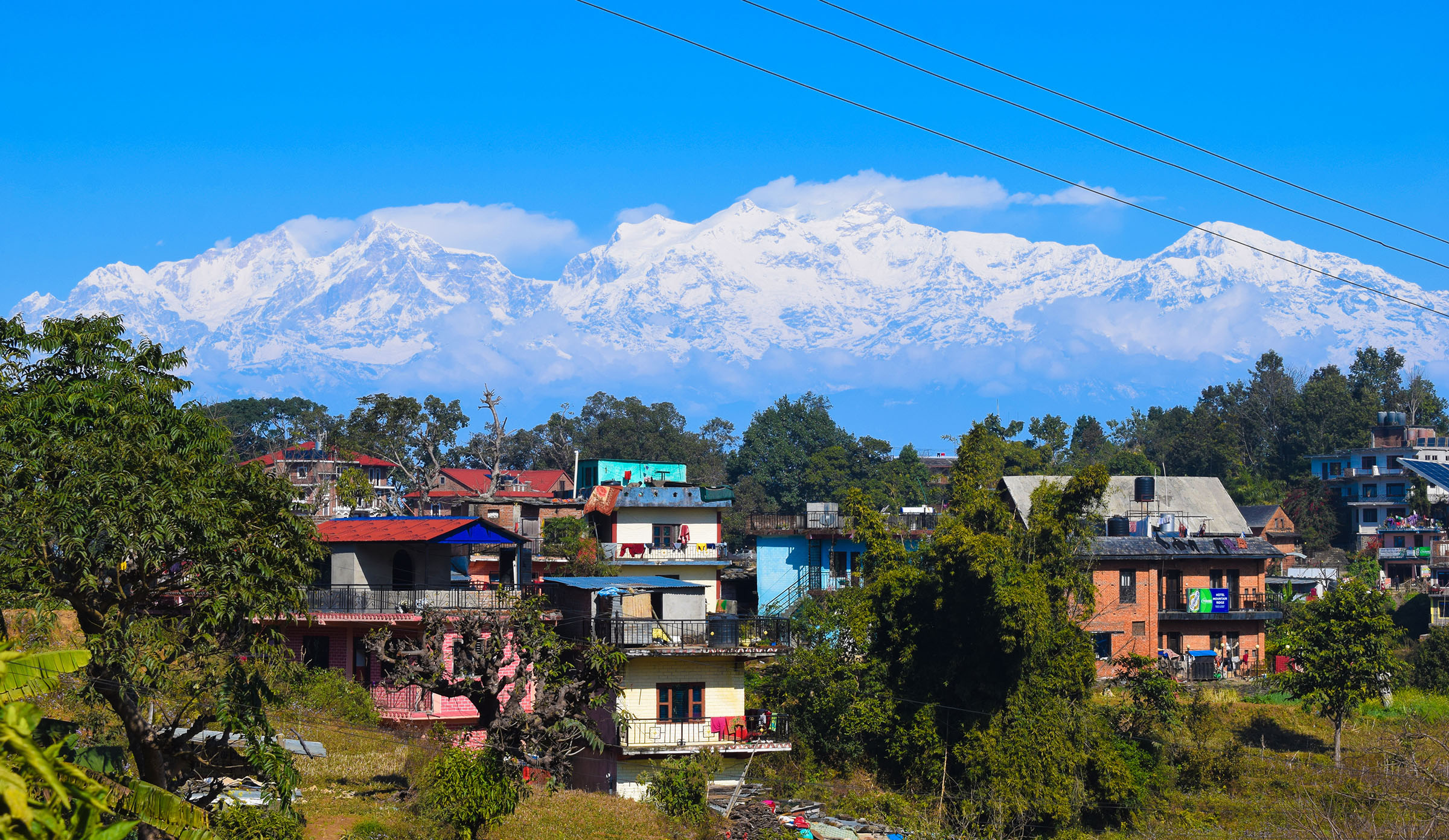 बन्दीपुरबाट देखिएको हिमाल