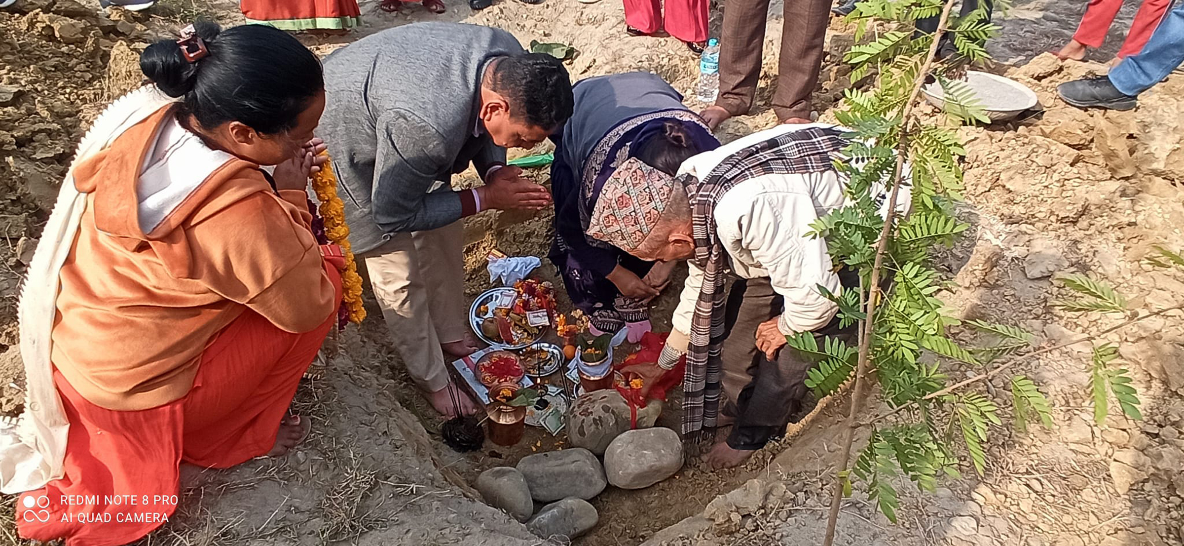 बर्थिङ सेन्टर भवन शिलान्यास गरिँदै