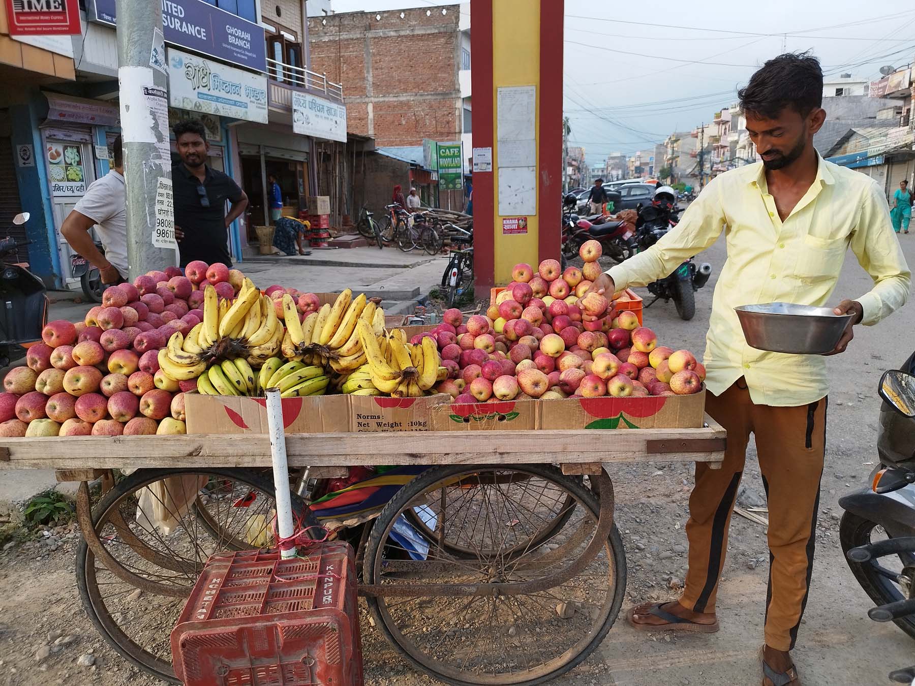 फलफूल बिक्री गर्दै