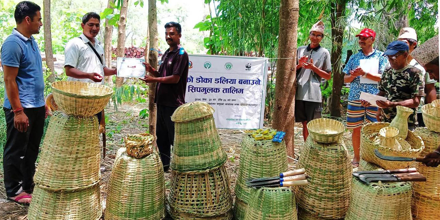 सिपमूलक तालिममा निर्मित डोको डलिया