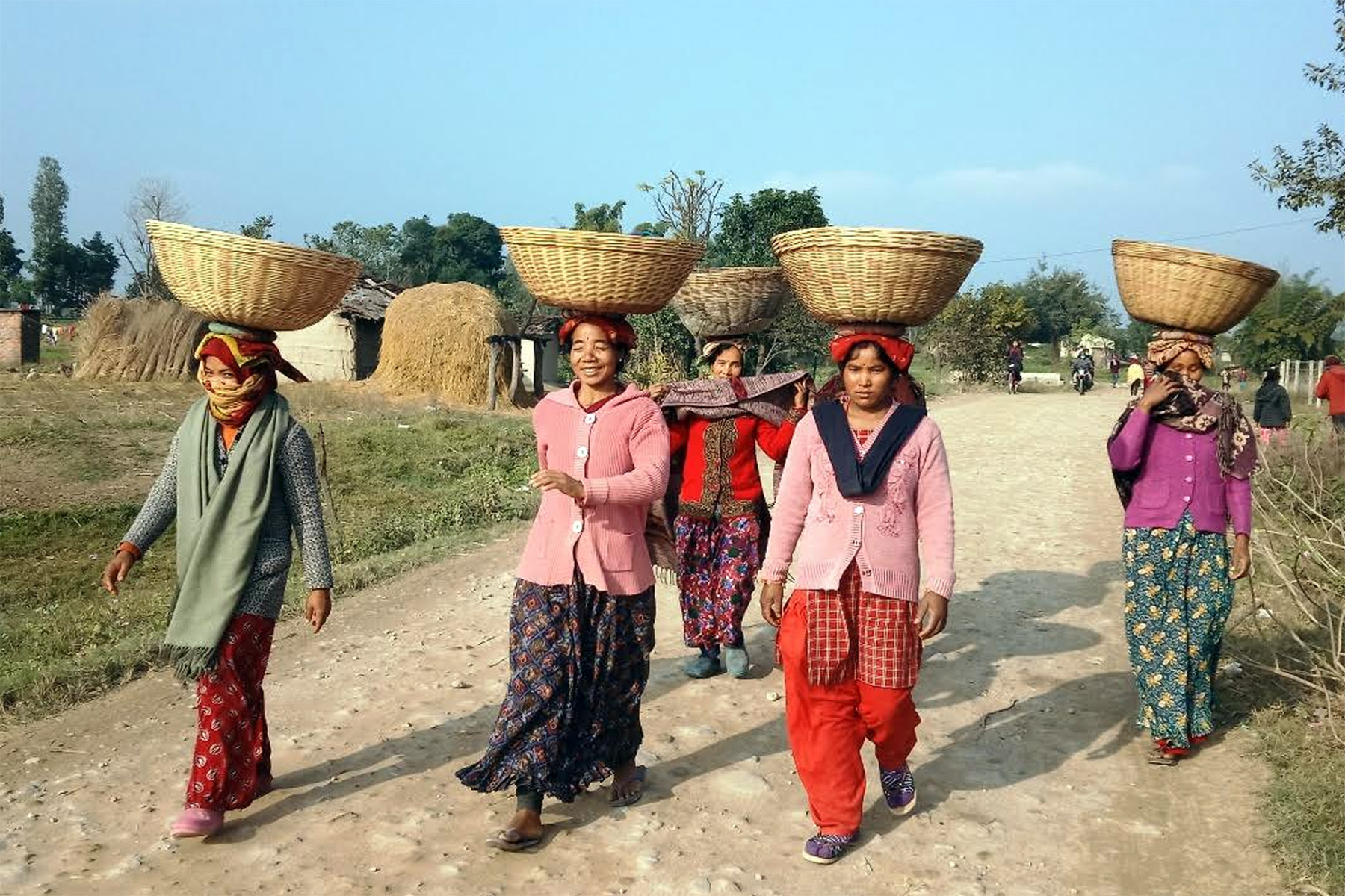 तरकारी बिक्री गरी घर फर्किदै महिला