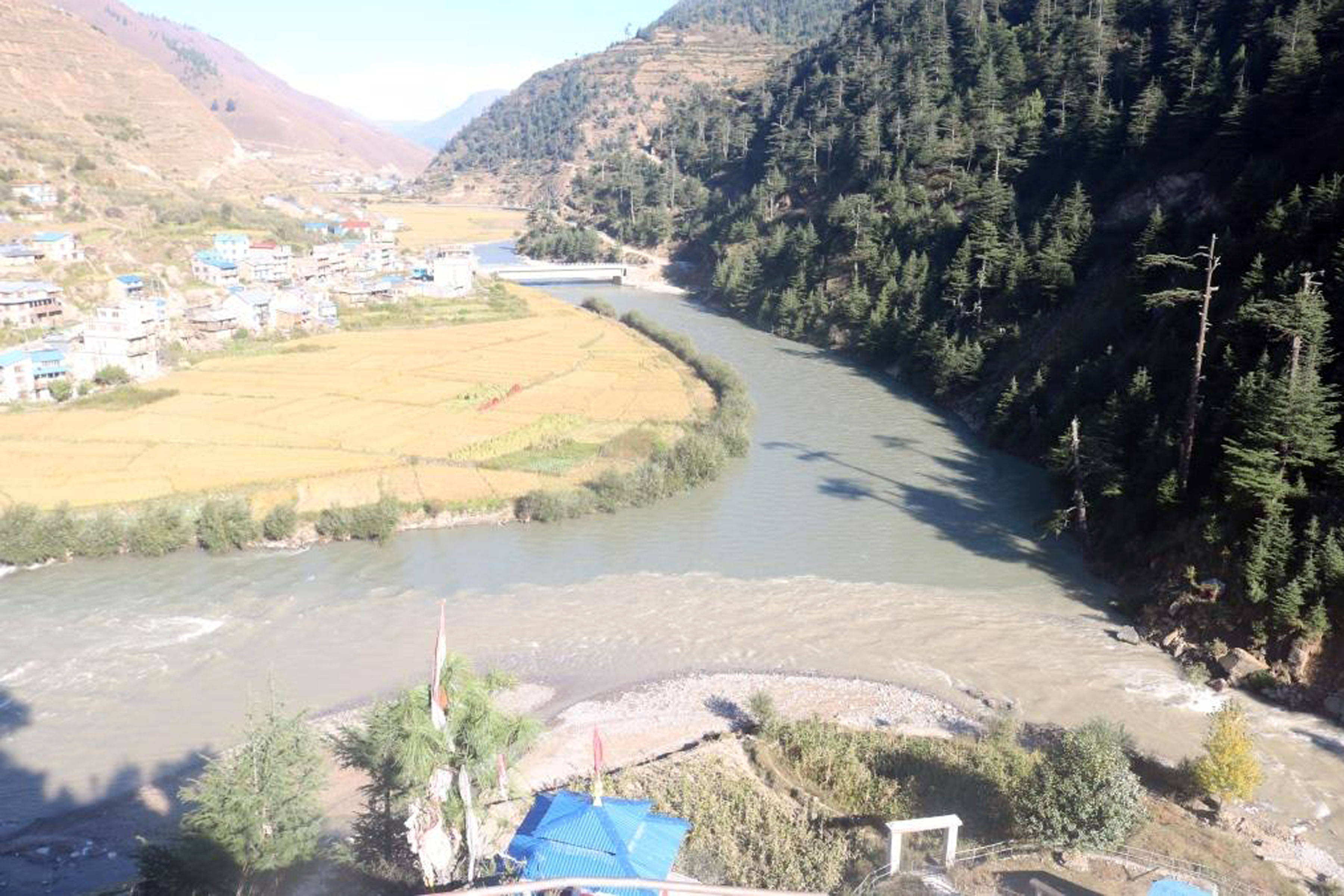 भेरीखोला र तिला नदीको पर्यटकीय सङ्गम त्रिवेणी