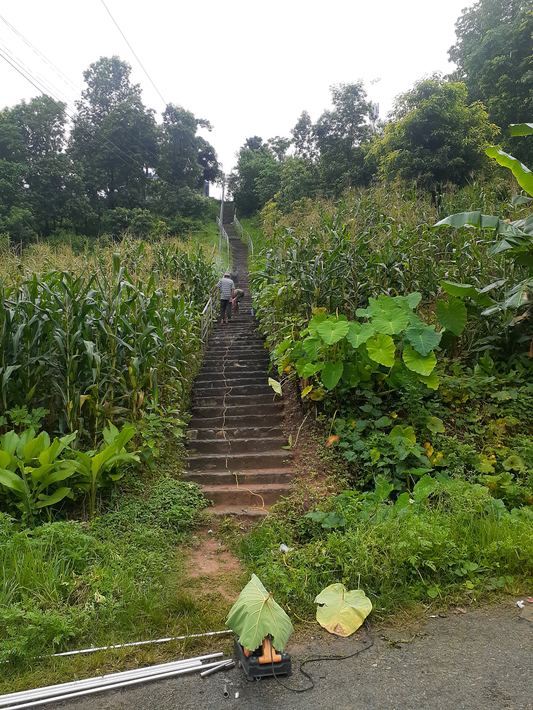 रेलिङ्ग निर्माण गरिँदै