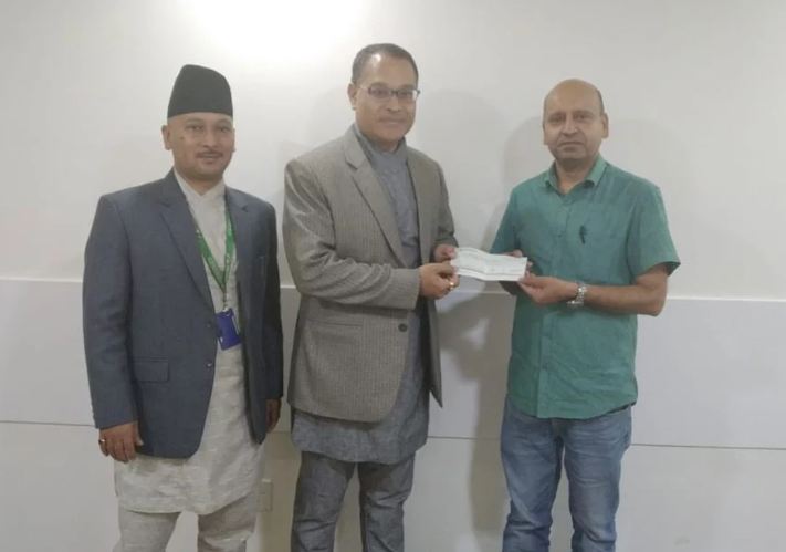 निःशुल्क भोजन गराउने प्रेमसागर फाण्डेसनलाई सांग्रिलाकोआर्थिक सहयोग