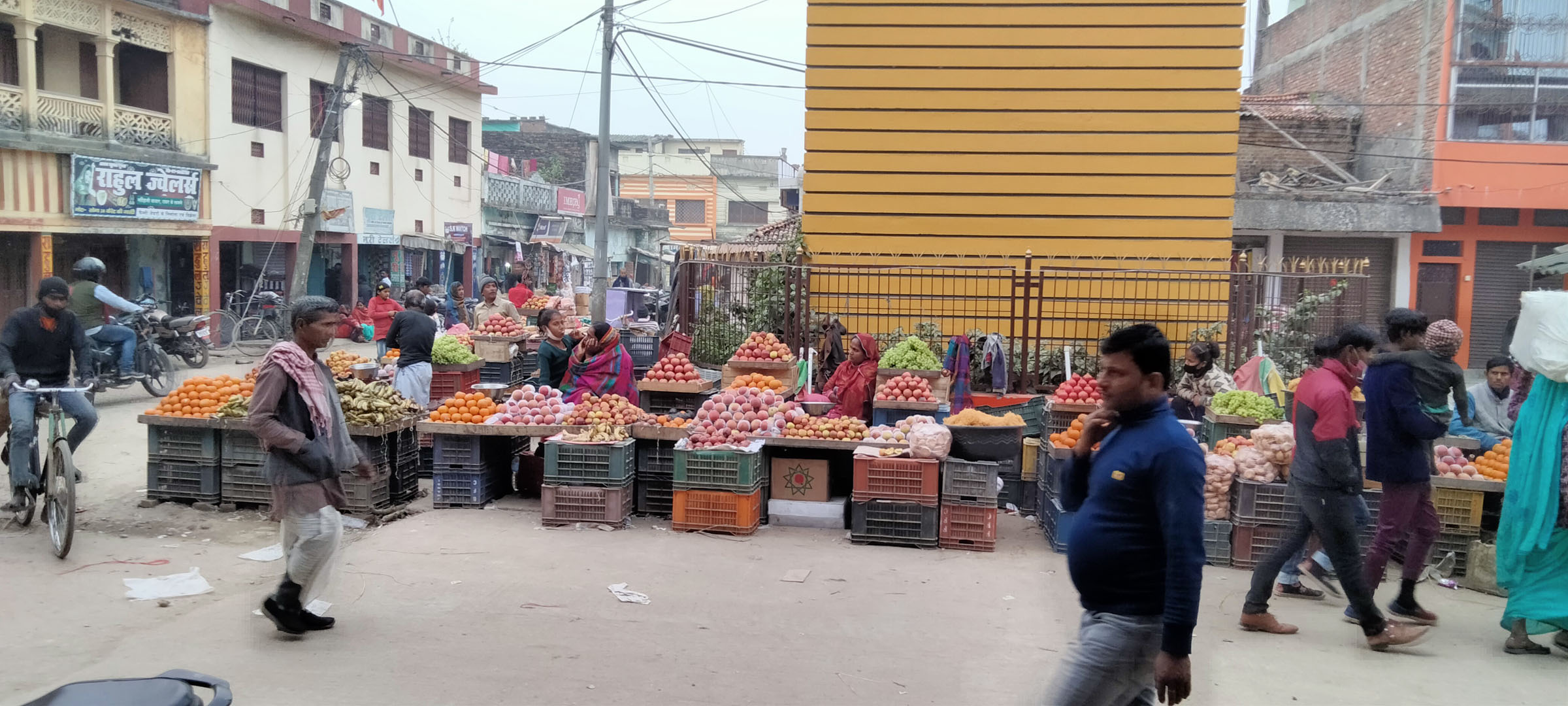 फलफूल बेच्दै व्यवसायी