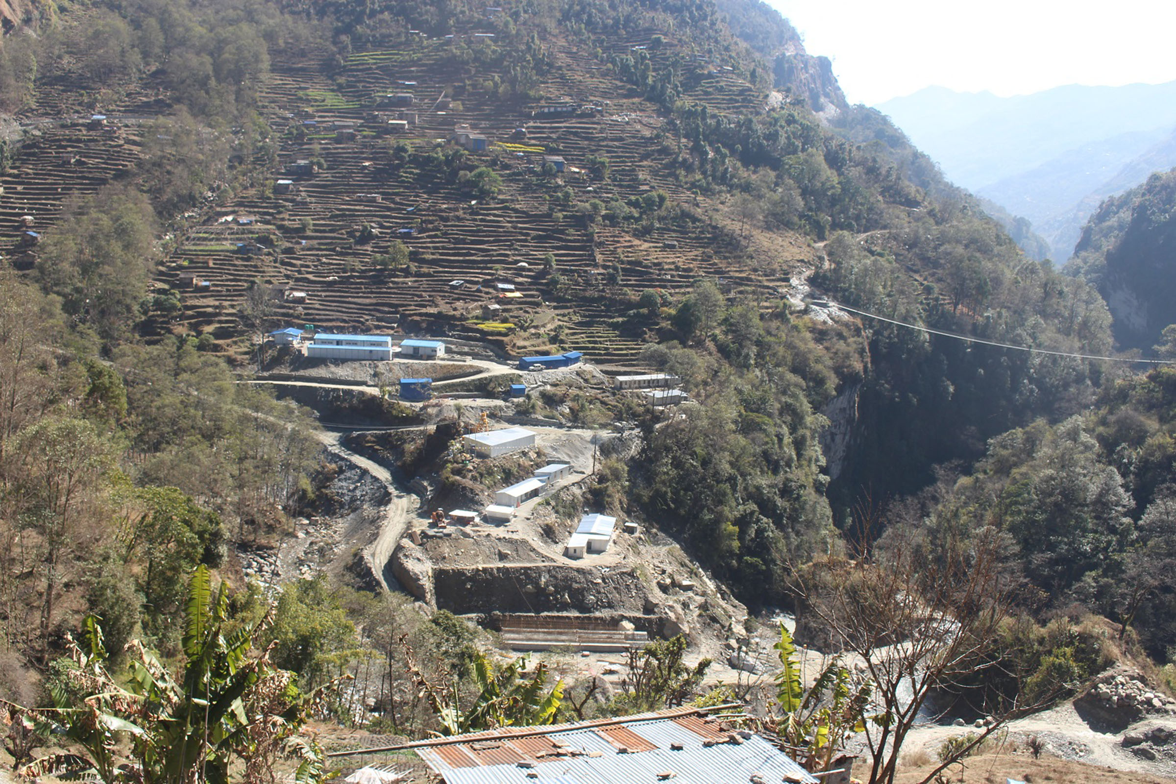 जलविद्युत् आयोजना निर्माण स्थल