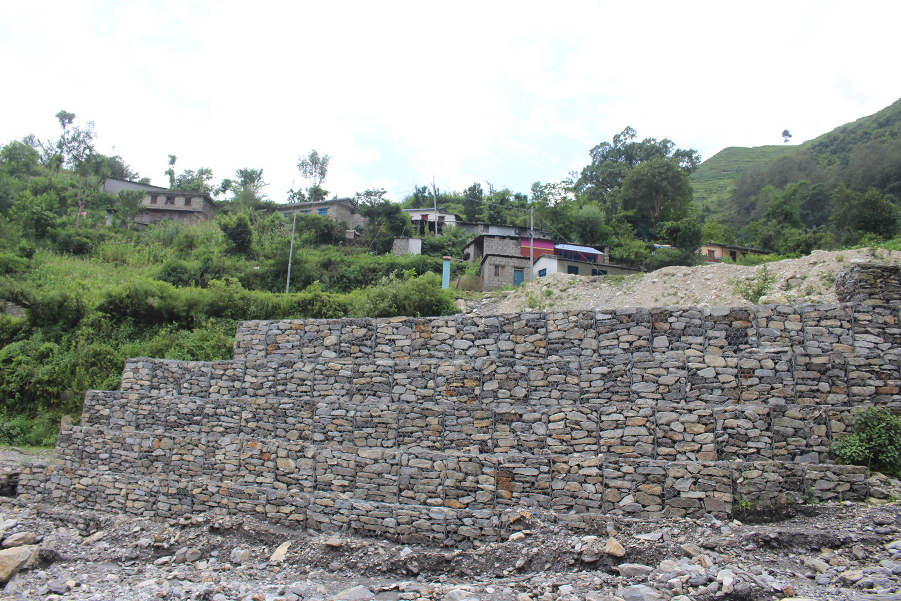 घट्टेखोलामा तटबन्ध