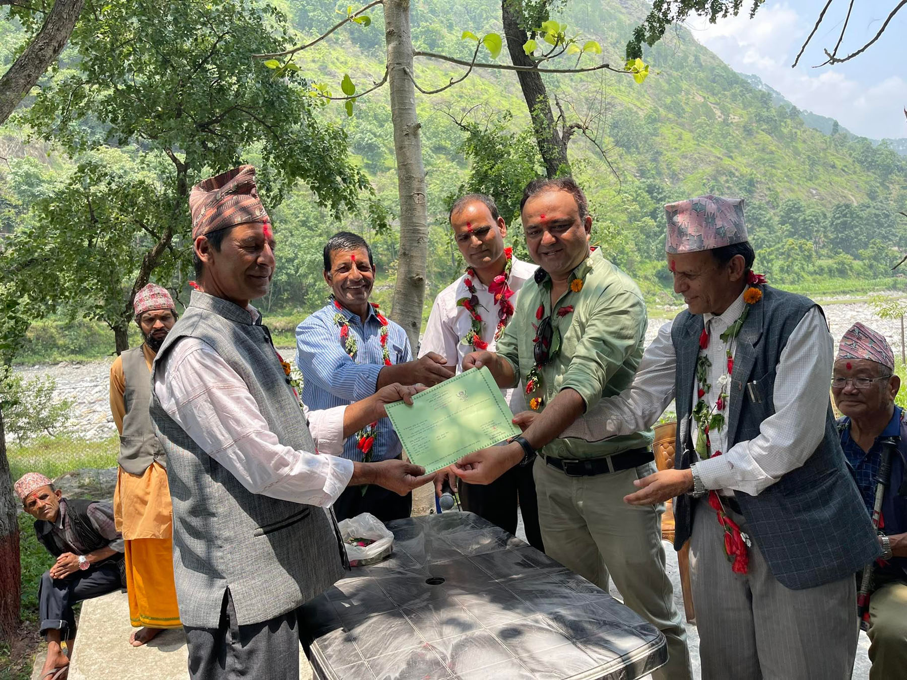 १.०३६ हेक्टर क्षेत्रफलको धार्मिक वन हस्तान्तरण