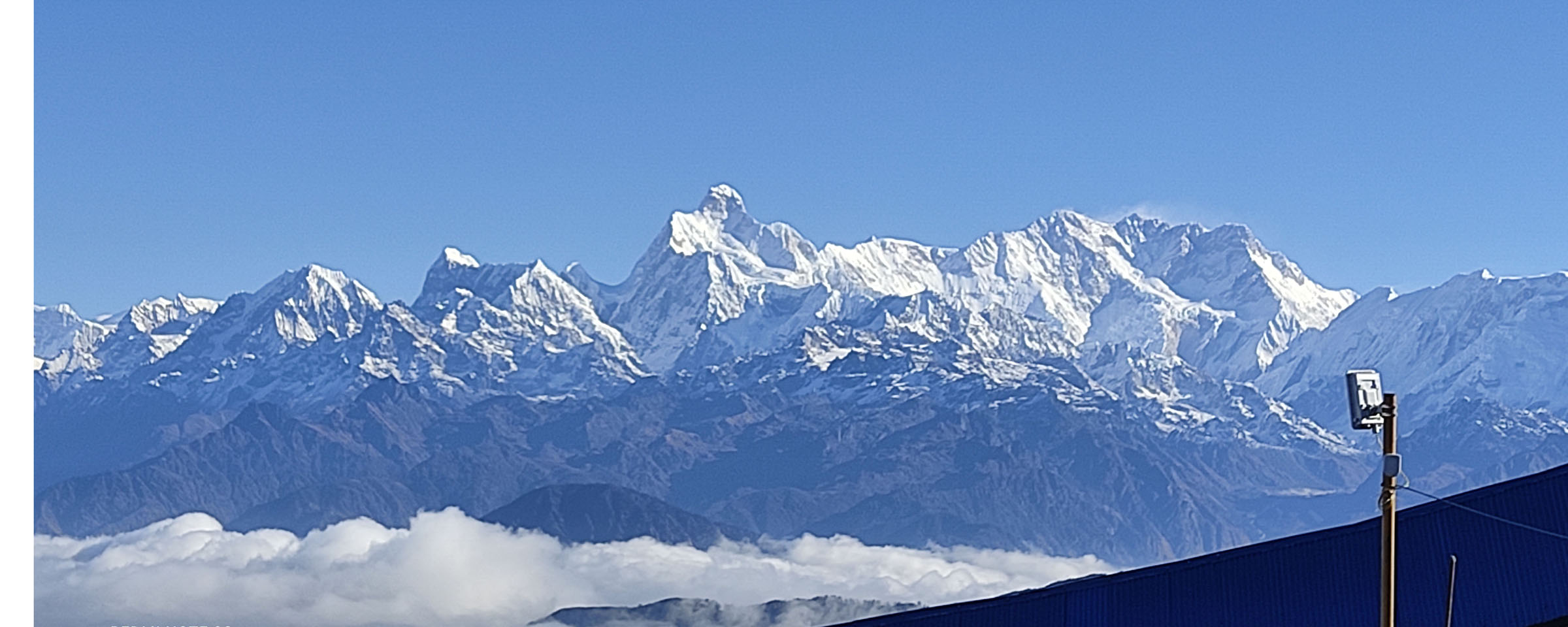 पाथीभरा क्षेत्रबाट देखिएको कञ्चनजङ्घा हिमशृङ्खला