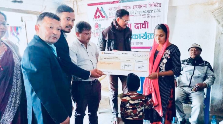 महालक्ष्मी लाइफद्धारा ७ लाख मृत्यु दावी भुक्तानी