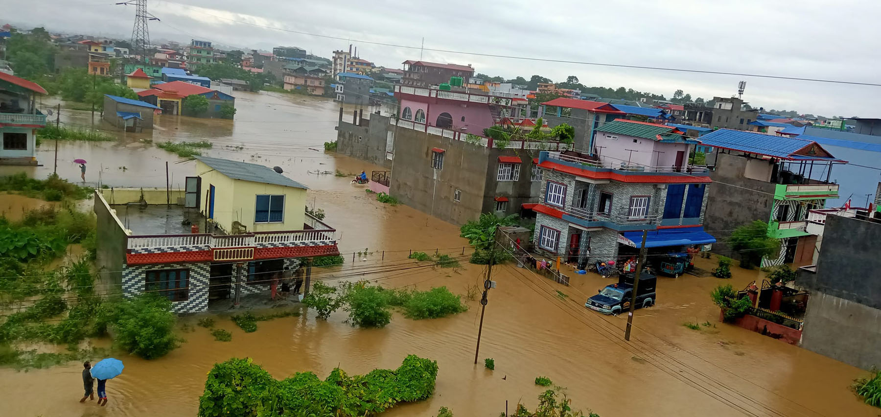 गैँडाकोटको बस्ती डुबानमा