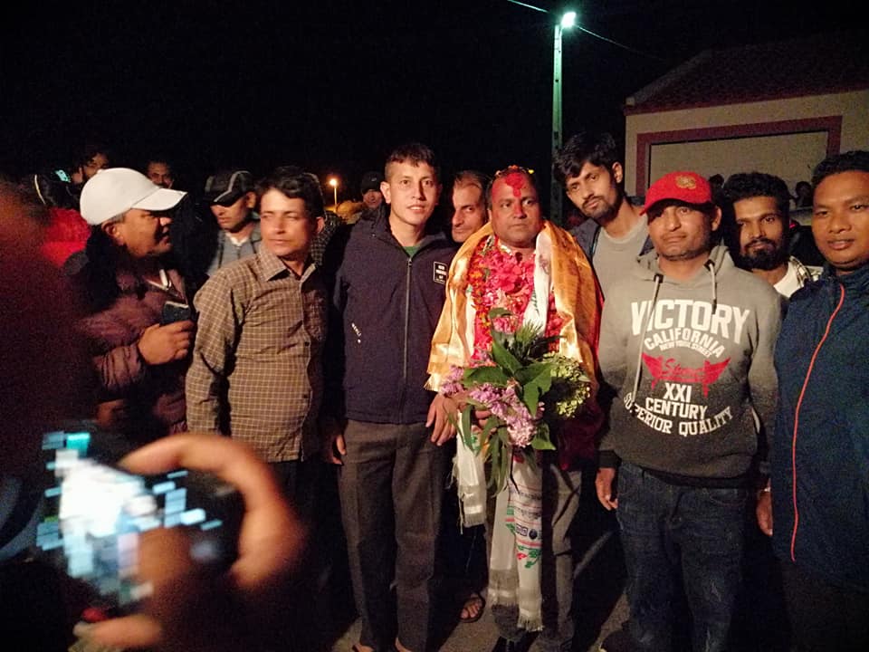 एनआरएनए पोर्तुगलका अध्यक्ष गैरेलाई भब्य स्वागत