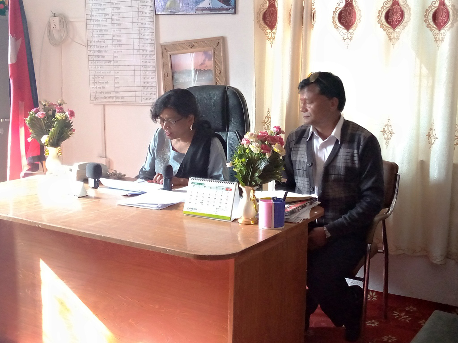प्रगति विवरण प्रस्तुत गर्दै नगरप्रमुख सेजुवाल
