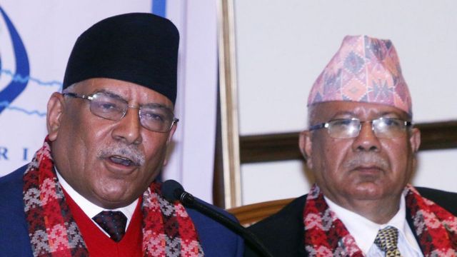 नेपाललाई सरकारमा सहभागी हुन प्रचण्डकोे आग्रह, पार्टी एकताको प्रयास भएकोले सहभागी नहुने पक्षमा नेपाल