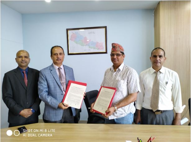 अजोड इन्स्योरेन्स लिमिटेड र सिभिल क्यापिटल मार्केट लिमिटेड बीच शेयर रजिष्ट्रार सेवाको सम्झौता पत्र