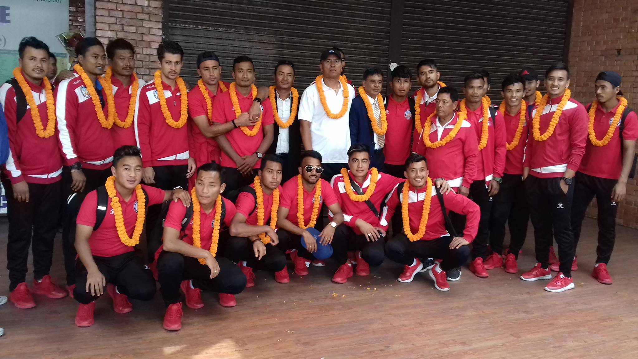 नेपाली फुटबल टोली स्वदेश फिर्ता