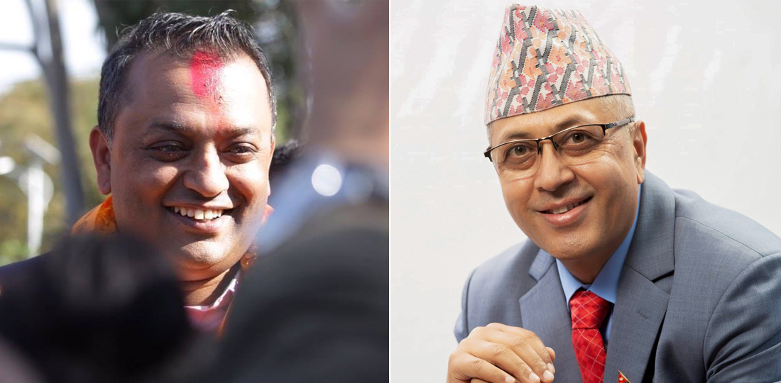 काठमाडौं  ४ गगन थापाको सुरुआती अग्रता, थापा र भट्टराईबीच कडा टक्कर