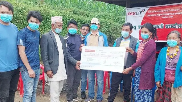 आईएमई लाइफ इन्स्योरेन्सद्वारा पाँच लाख मृत्युदावी रकम प्रदान