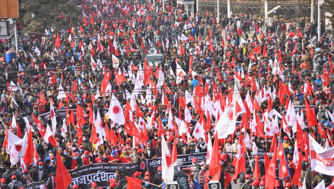 आज नेकपा प्रचण्ड-नेपाल समुहको पाँच ठाउँबाट शक्ति प्रदर्शन, कुन रुटमा कसको नेतृत्व ?