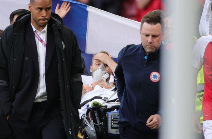 युरो कप: मैदानमा ढलेका  क्रिस्टियनको अवस्था स्थिर, फिनल्याण्डबिरुद्धको खेल आजै हुने