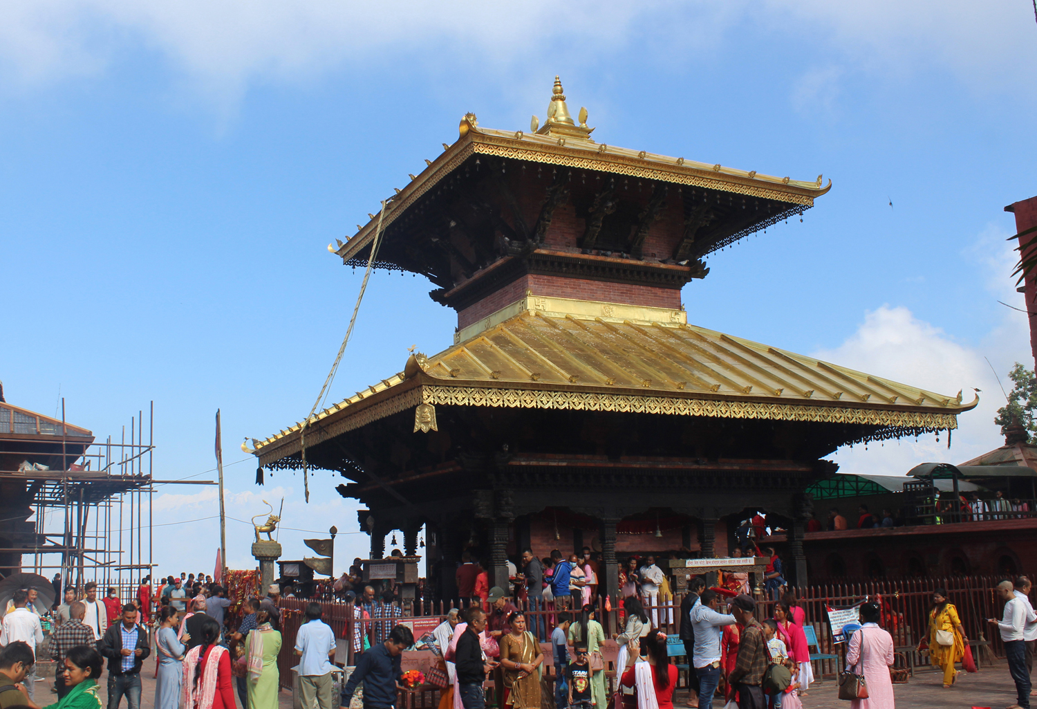 मनकामना मन्दिरमा भक्तजनकोे भीड