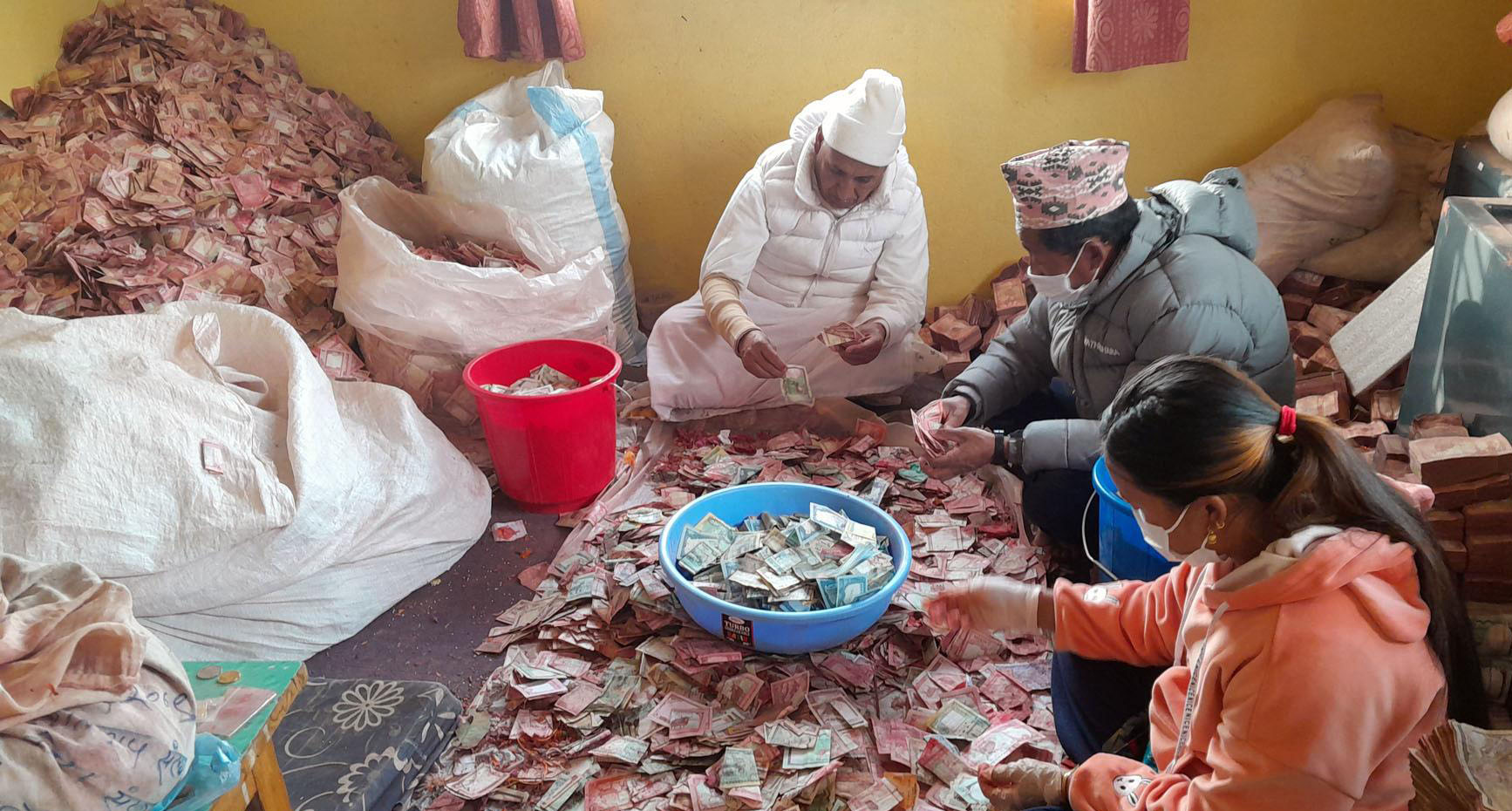 पाथीभराको भेटी गणना गर्दै