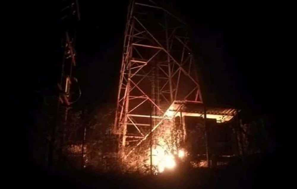 दाङमाको एनसेल टावरमा आगजनी