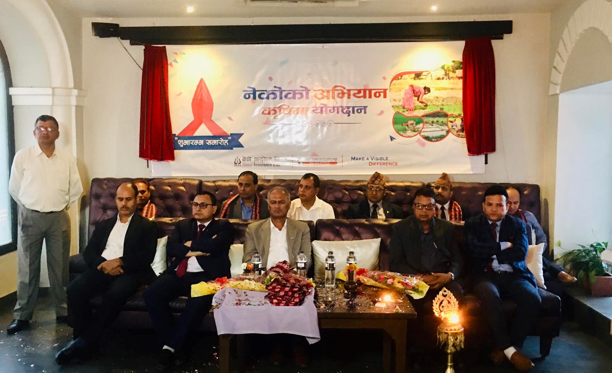 नेको इन्स्योरेन्सको‘नेकोको अभियान कृषिमा योगदान’नाराका साथ कृषि अभियान शुभारम्भ