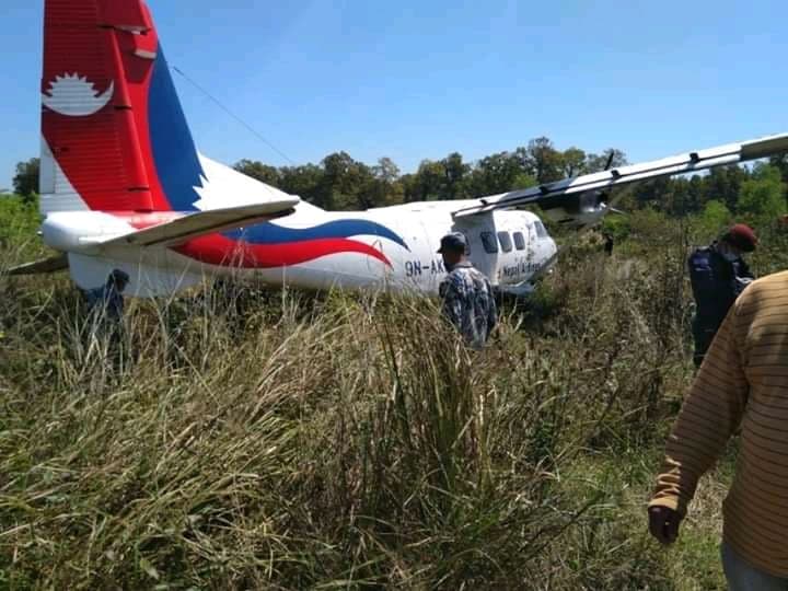 यस्तो अवस्थामा छ नेपाल एयरलाइन्सको दुर्घटना ग्रस्त बिमान (तस्वीर सहित)