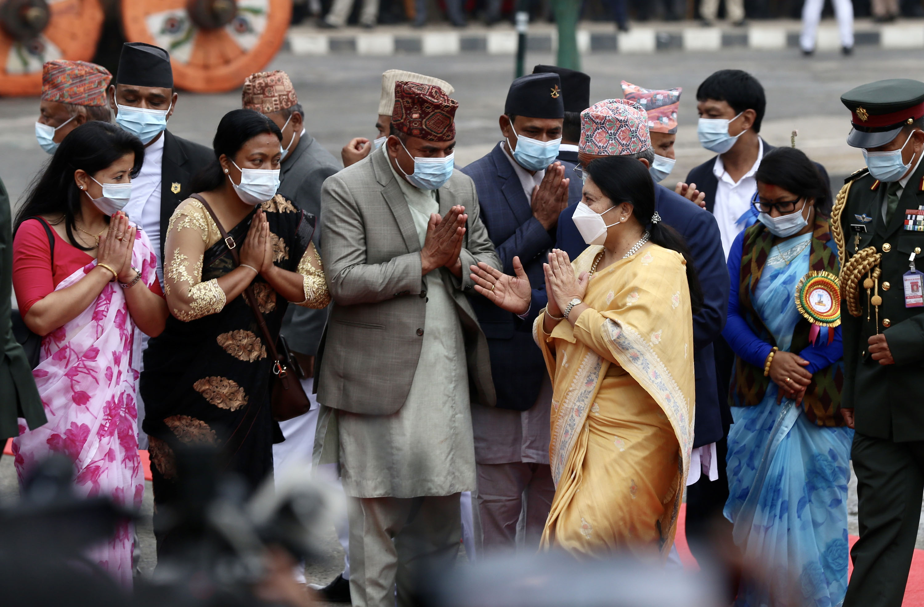 राष्ट्रपति  भण्डारीलाई स्वागत