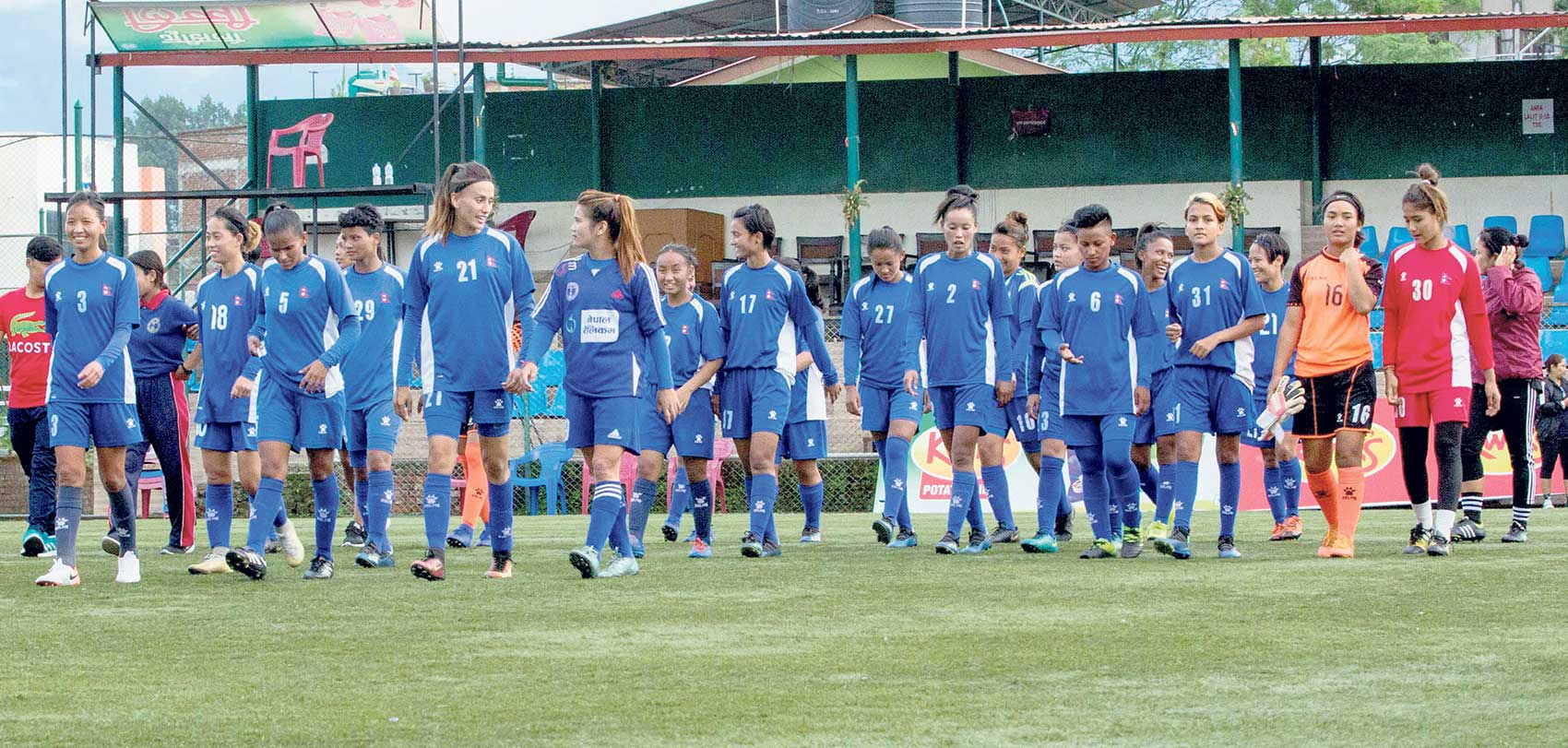 तेह्रैँ साग ः जित्ने मनोबलसँगै महिला फुटबल टोलीको ‘ओपनिङ टच’