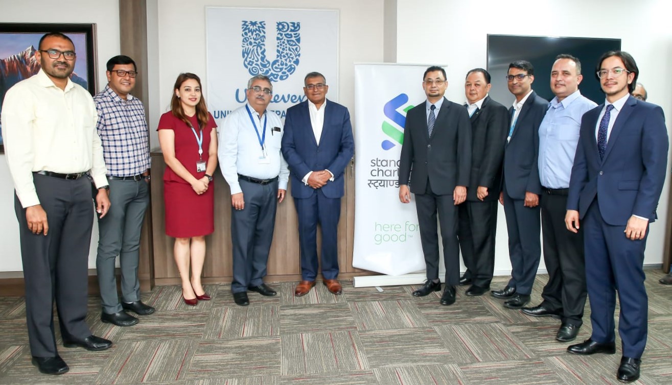 स्ट्यान्डर्ड चार्टर्ड बैंकले युनिलिभरका वितरकलाई आपूर्ति आबद्ध वित्तीय समाधान उपलब्ध गराउने, वित्तीय स्थिरता सुनिश्चित गर्न सघाउ पुग्ने